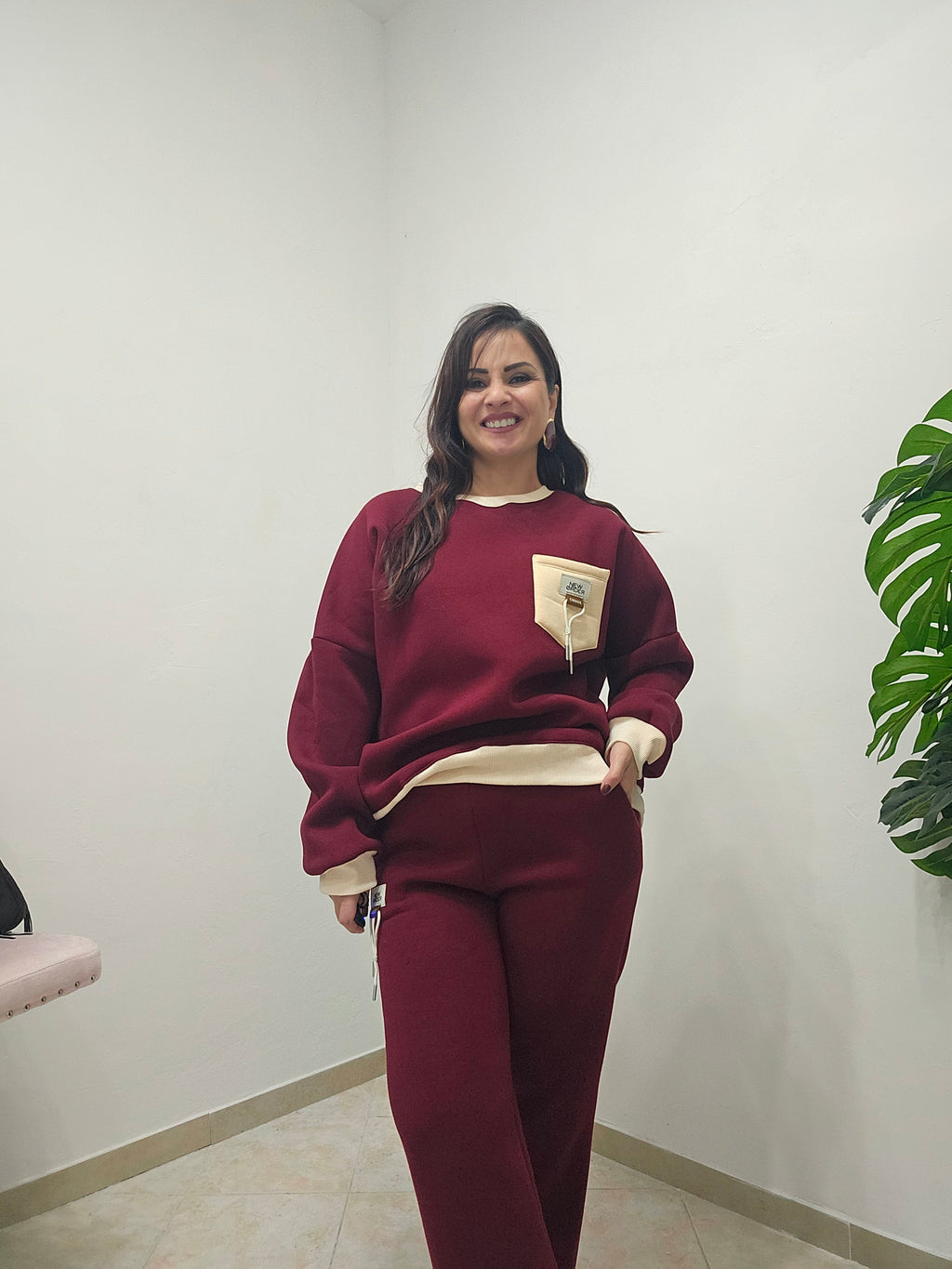 Coordinato tuta Donatella Bordeaux