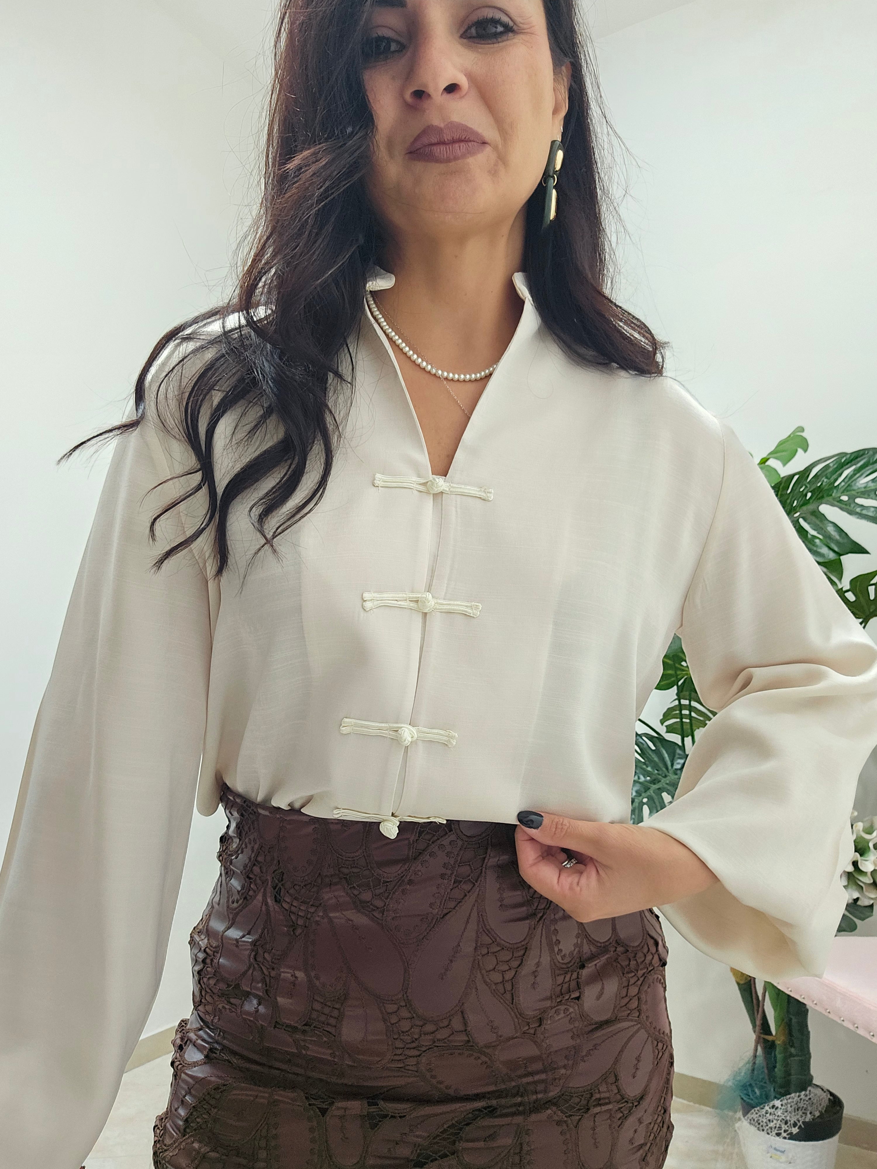 Camicia perla