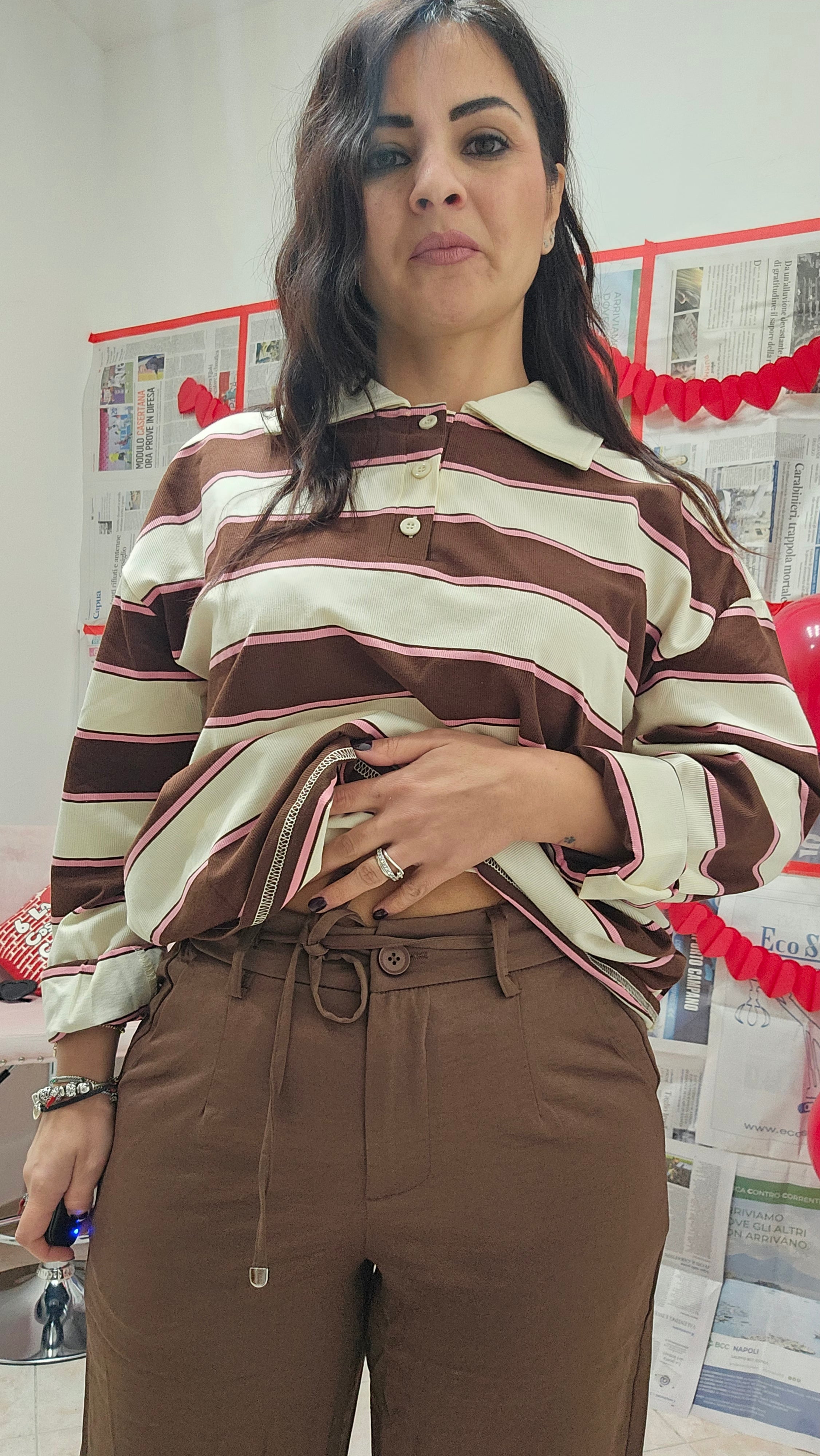 Pantalone comfy Raso doppio