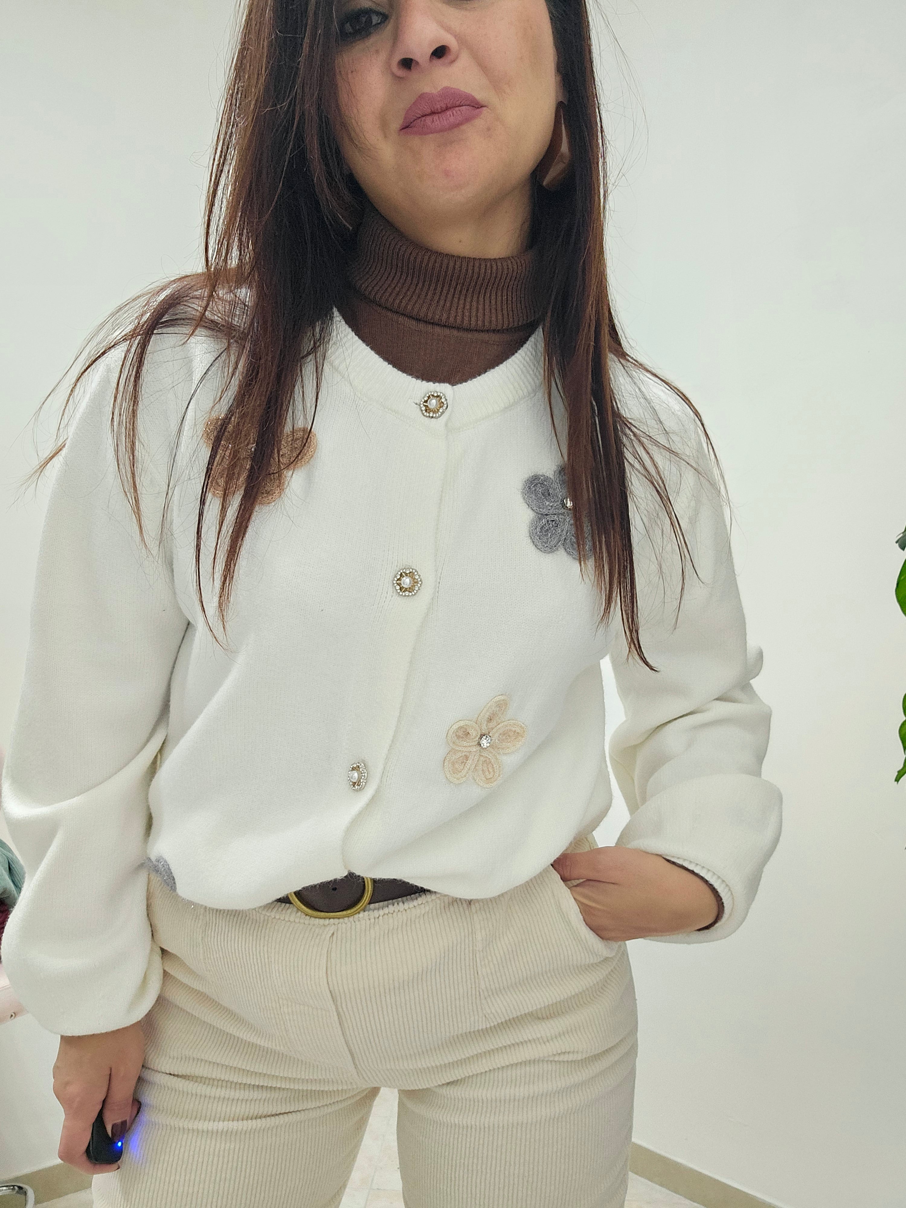 Cardigan/maglia Jannette white