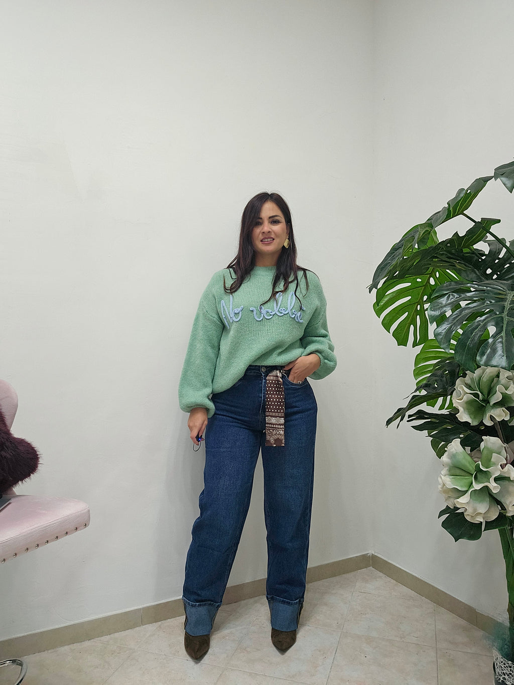 Denim wide leg Anitta