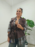 Trench Smanicato Brown