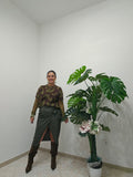 Gonna ventaglio Green