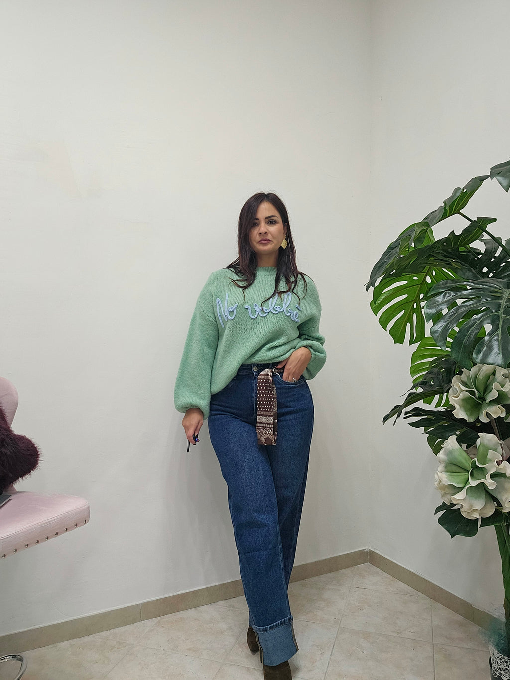 Denim wide leg Anitta