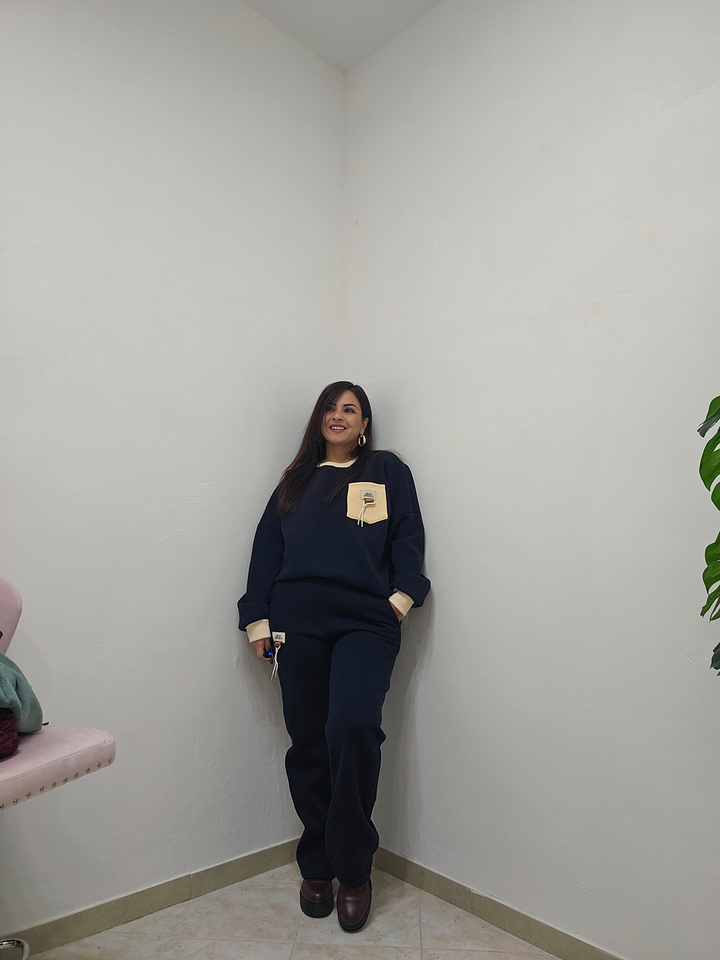 Coordinato tuta Donatella navy