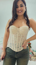 Bustier panna