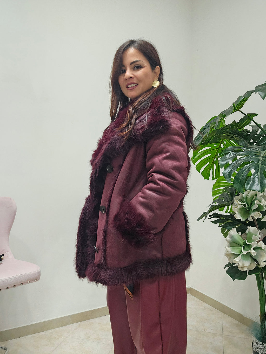 Ecofour Reversibile Laila borgogna