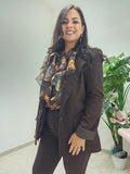 Blazer Brown Fendy