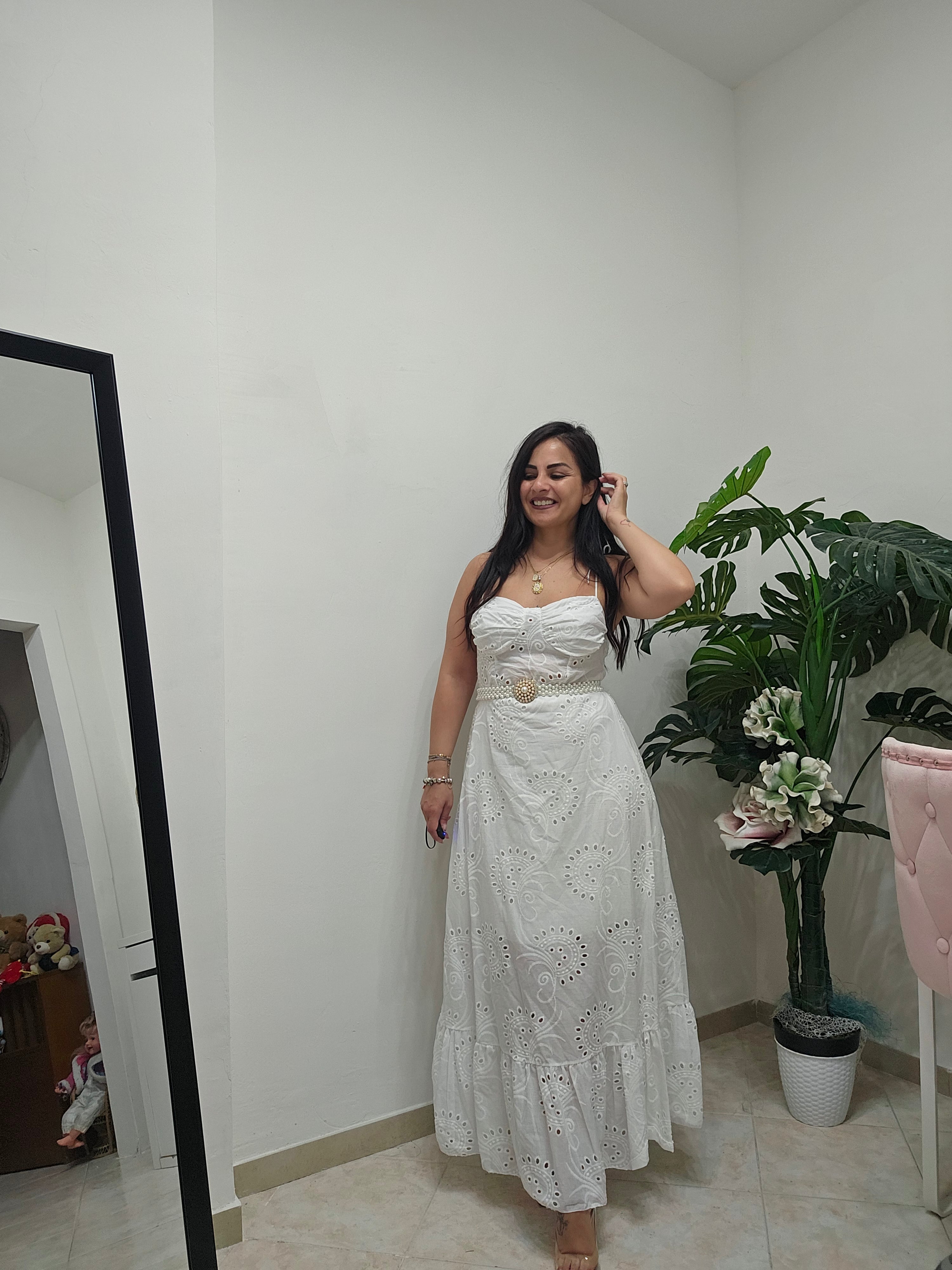 Long Dress Samia white