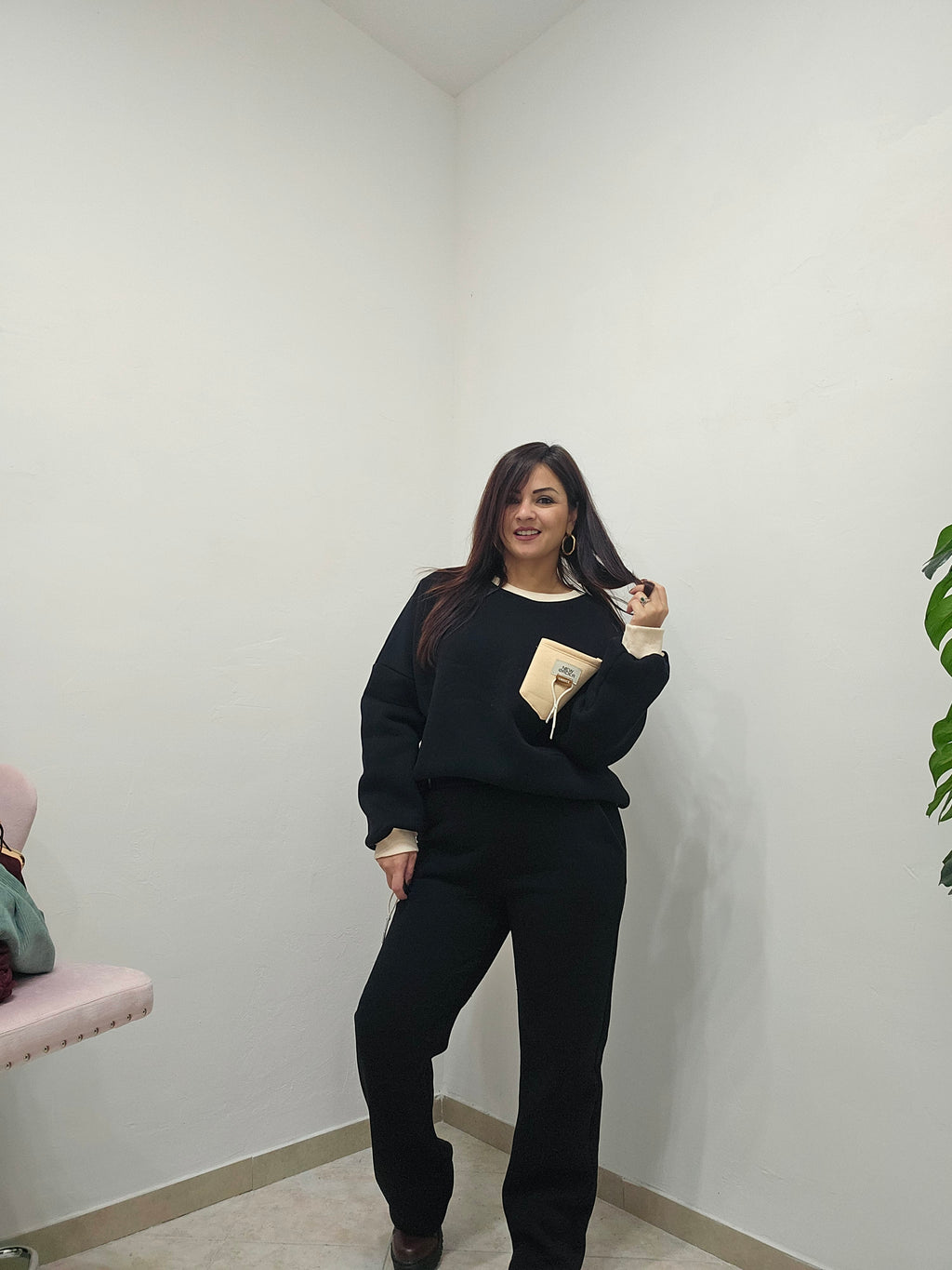 Coordinato tuta Donatella black