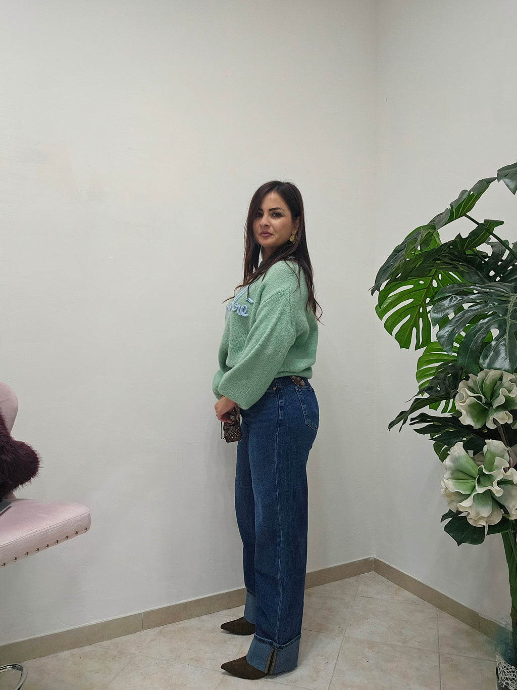 Denim wide leg Anitta