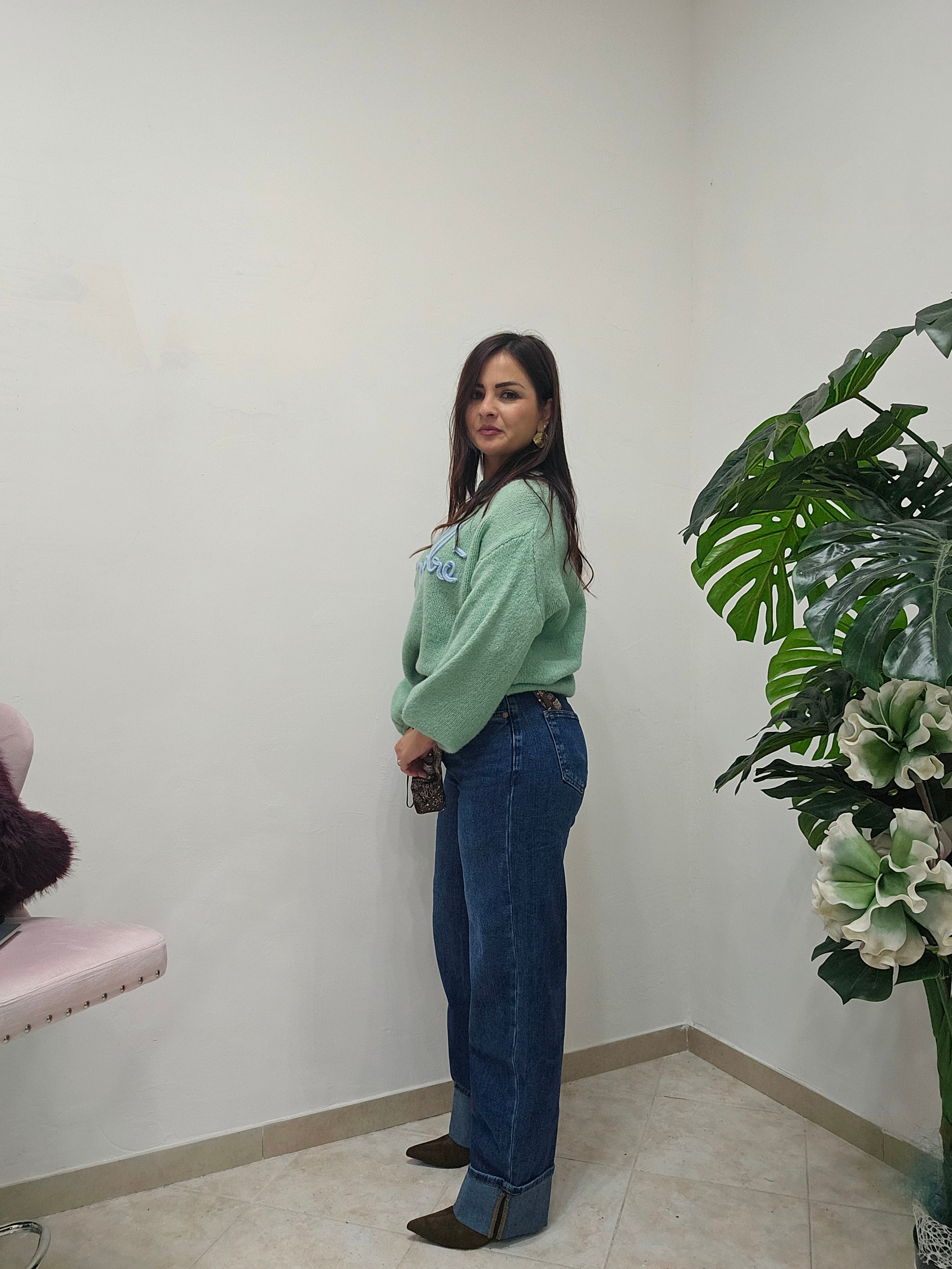 Denim wide leg Anitta