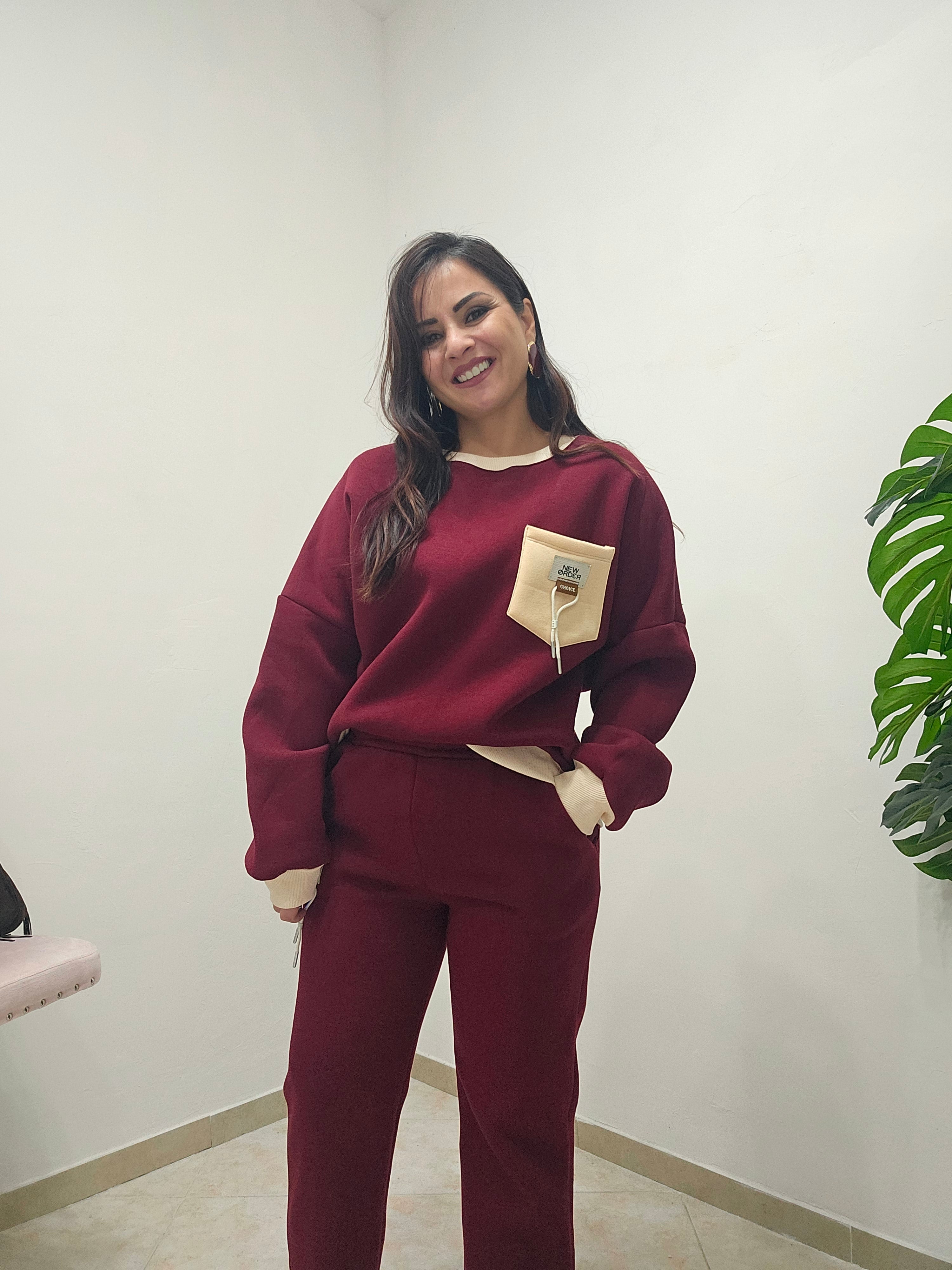 Coordinato tuta Donatella Bordeaux