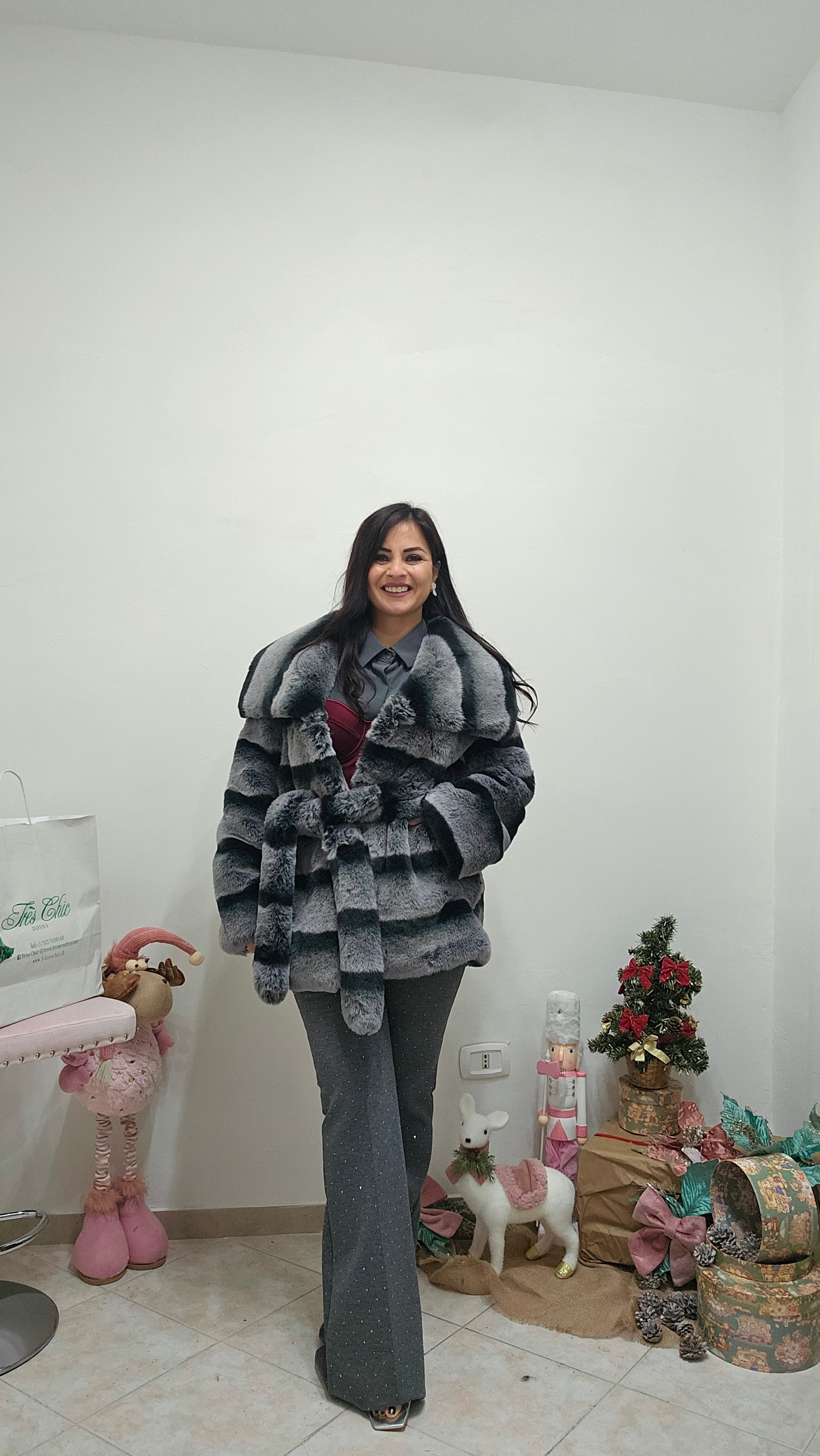 Pantalone zampa Grey