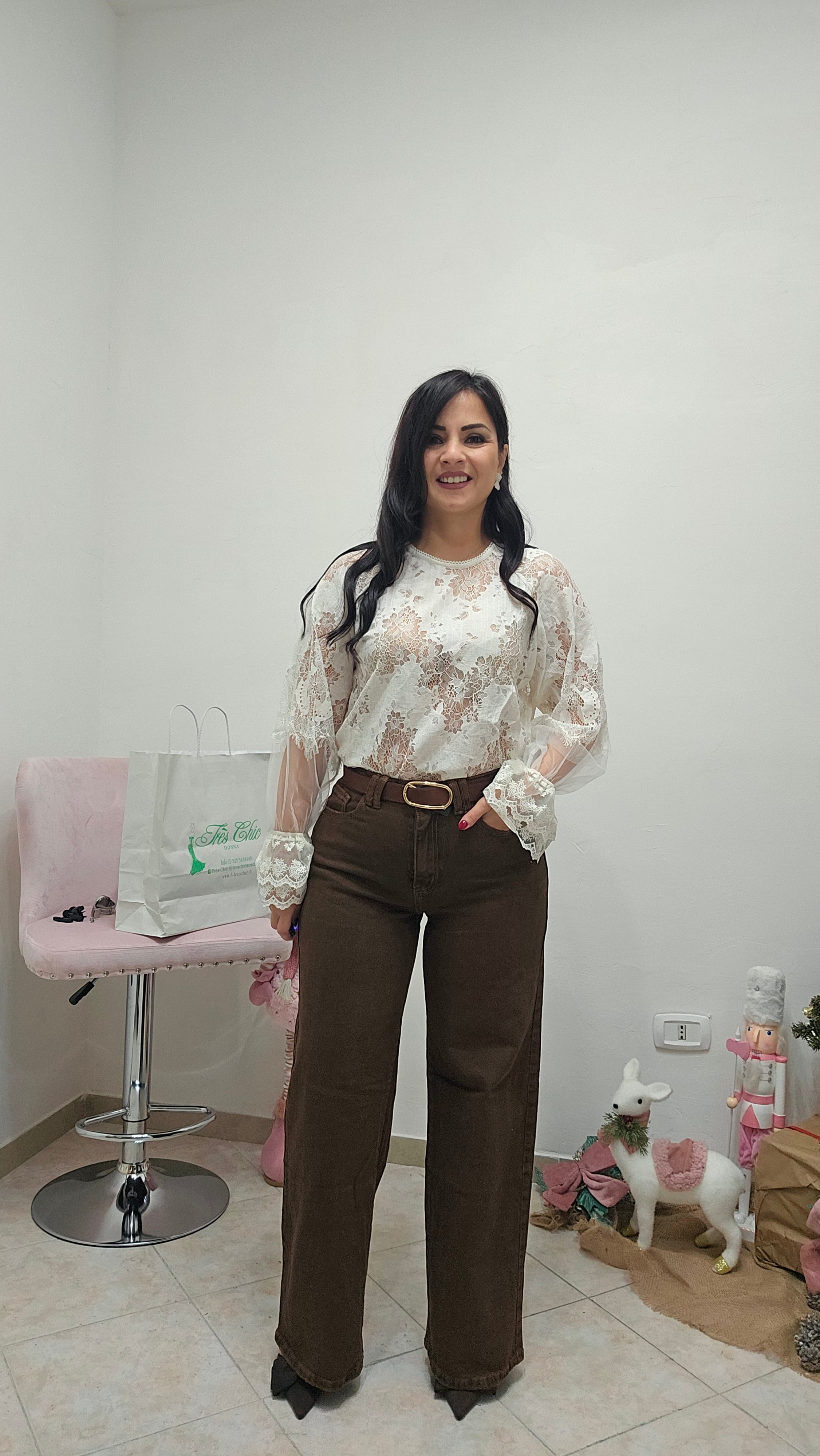 Denim wide leg Biscotto 🍪